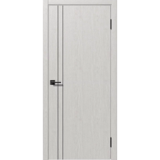 Дверь межкомнатная Дубрава Сибирь Галактика КОМЕТА 2 Ясень снежный, глухое полотно, кромка, молдинг